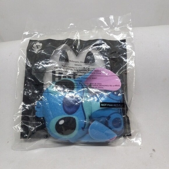 McDonald's Disney Stitch Happy Meal Toy-2022-#7 Sittin Stitch-New In Bag - Picture 2 of 5